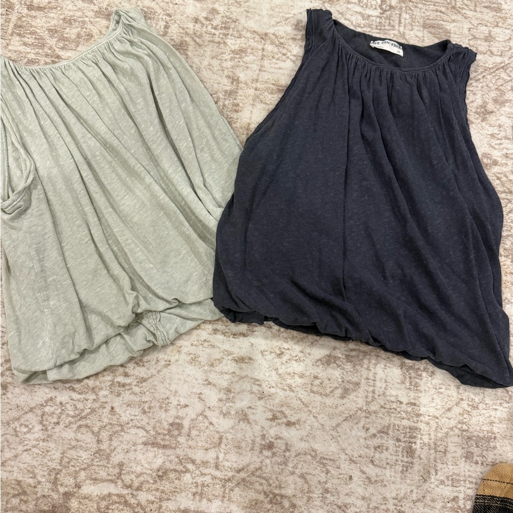 FP Movement by Free People Gray and Black Tank Tops for both